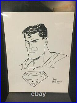 JOE STATON Original DC SUPERMAN 11 X 14 Artwork & Autograph (In Person)