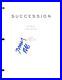 Jeremy Strong Signed Autograph Succession Pilot Script Screenplay Kendall Roy