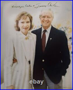 Jimmy Carter & Rosalynn Carter Signed 8x10 Photo Autographed Full Signature