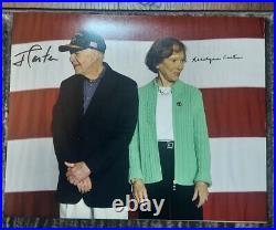 Jimmy Carter & Rosalynn Signed 11x14 Photo Autographed Signature