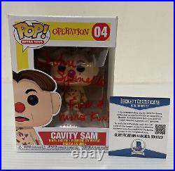 John Spinello Signed Autographed Funko Pop Cavity Sam Operation Beckett COA 15