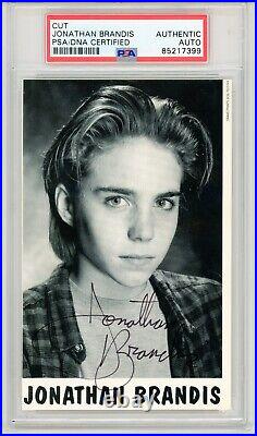 Jonathan Brandis Signed Autographed 1990's Fan Club Promo Photo PSA DNA