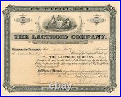 Lactroid Co. Signed by August Belmont, Jr. Autographed Stocks & Bonds
