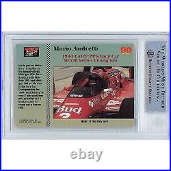 Mario Andretti Signed 1992 Collect-a-Card Formula One F1 Beckett Authentic Auto