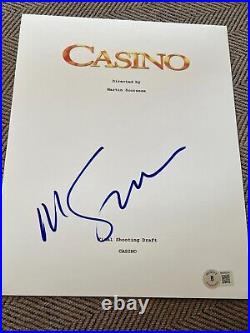 Martin Scorsese Signed Autograph Movie Script Casino Goodfellas Beckett Bas F