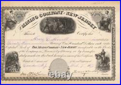 Mining Company of New Jersey Stock Certificate Mining Stocks