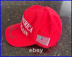 Official NEW Authentic Red 45-47 MAGA HAT signed By DONALD TRUMP