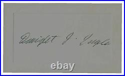 RARE! Developed Endocrinology Dwight Ingle Signed 3X5 Card Todd Mueller COA