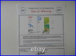 RARE Entertainment Legends Birthday Card Hand Signed By 9 COA