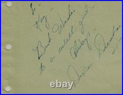 RARE! Legends Dixie Dunbar & Tony Martin Signed Album Page