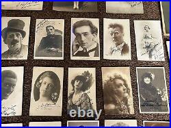 Rare Antique Autograph Photo Collection Early 20th Century Vaudeville / Celeb