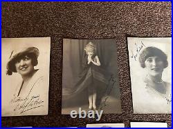 Rare Antique Autograph Photo Collection Early 20th Century Vaudeville / Celeb