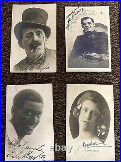 Rare Antique Autograph Photo Collection Early 20th Century Vaudeville / Celeb