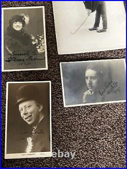 Rare Antique Autograph Photo Collection Early 20th Century Vaudeville / Celeb