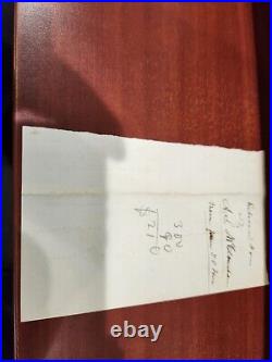 Rare Autograph - Col. Timothy Pick Jones - Hero Texas, Mex/Amer, & at Shiloh
