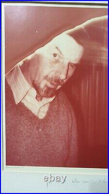 Robert Creeley autographed photo poet author
