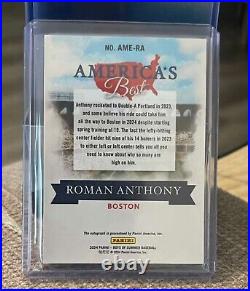 Roman Anthony, Braden Montgomery, Blaze Jordan 3 Card Autograph Set (Red Sox)