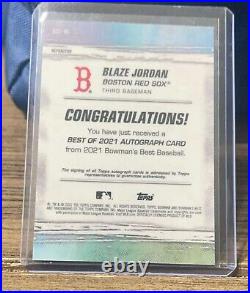 Roman Anthony, Braden Montgomery, Blaze Jordan 3 Card Autograph Set (Red Sox)