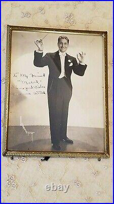 SIGNED PICTURE Lawrence Welk IN HIS YOUTH, very difficult autograph time period