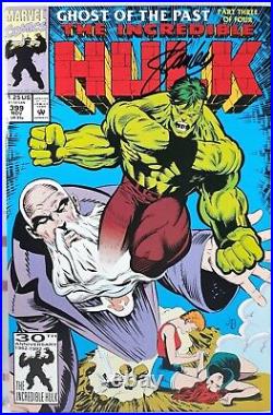 STAN LEE SIGNED INCREDIBLE HULK #399 VF+ PANTHEON SAGA Peter David MARVEL