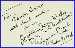 Secret Service Director Don Wilkie Hand Signed 3X5 Card Todd Mueller COA