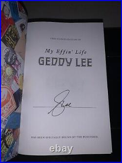 Ships Same Day Geddy Lee Signed Book My Effin Life Autographed
