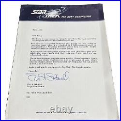 Star Trek The Next Generation Letter Autographed by Eric A. Stillwell