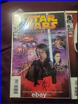 Star Wars Episode III Dark Horse Autographed Comics. All 4 books