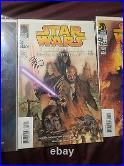 Star Wars Episode III Dark Horse Autographed Comics. All 4 books