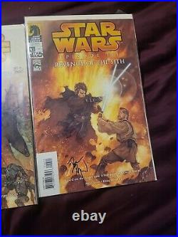 Star Wars Episode III Dark Horse Autographed Comics. All 4 books