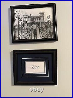 Stephen King Signed Autograph Signature on Framed Index with 80s/90s print