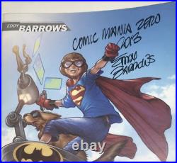 Superman Nightwing Kyle Higgins Eddy Barrows Lot Signed 2 Prints 2 Sketchbook