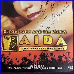 Toni Braxton Autographed Aida Broadway Poster RARE Collectible 22in x 14in