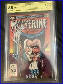 Wolverine 1 Direct CBCS 6.5 Newsstand SS 1982 Triple Signed